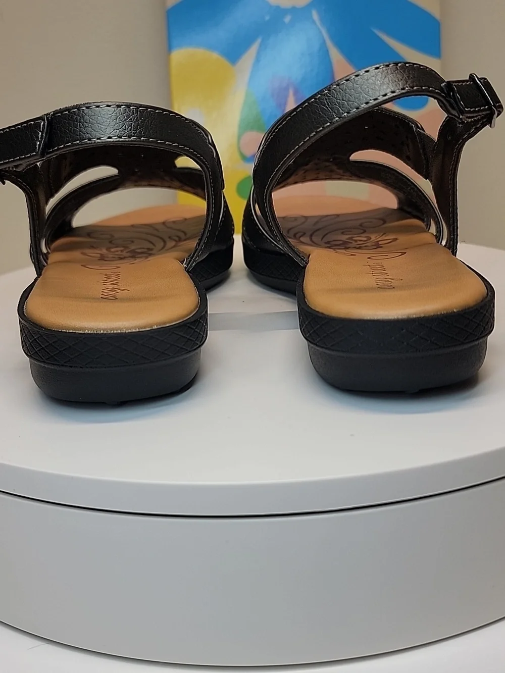 EASY STREET NEW IN BOX SZ 7 PEWTER SUMMER SANDALS